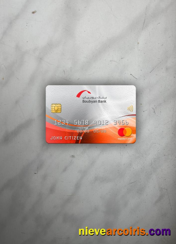 Kuwait Boubyan Bank Mastercard Photolook Front Template