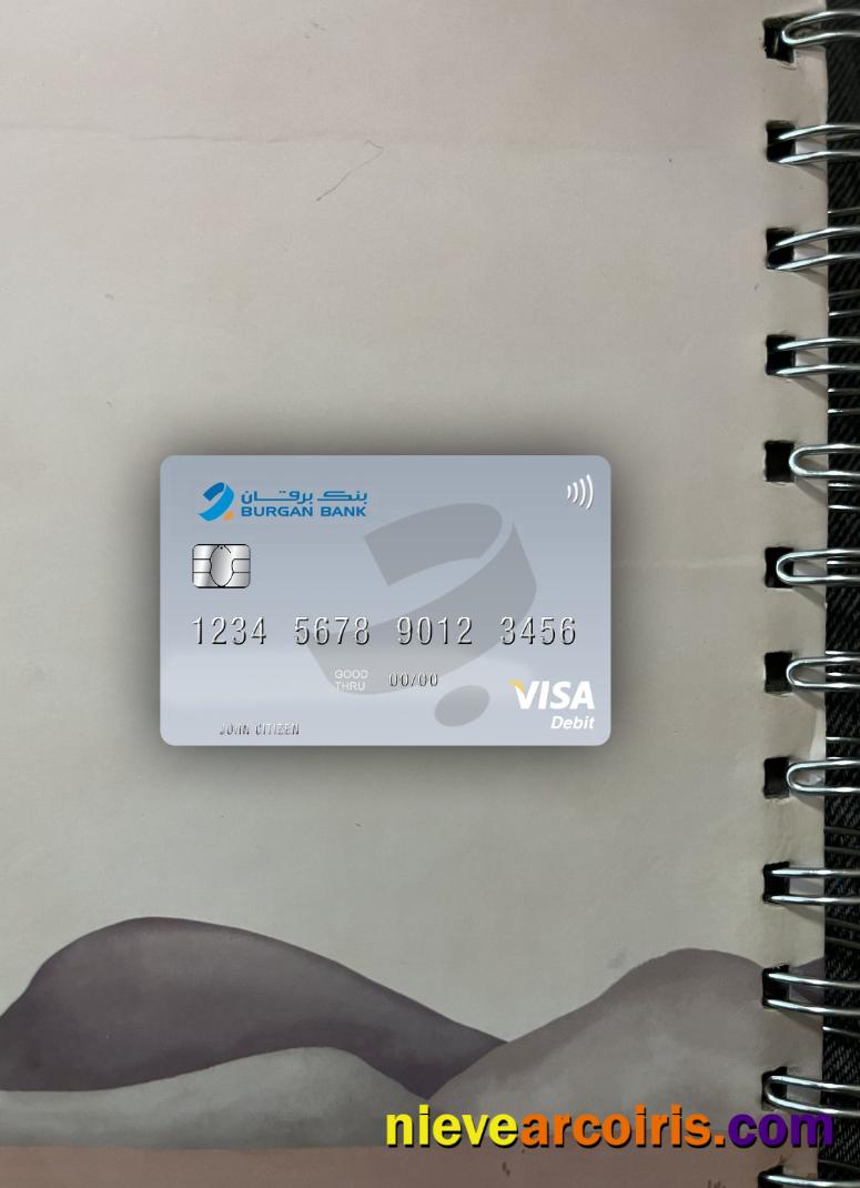 Kuwait Burgan Bank Visa Debit Card Photolook Front Preview