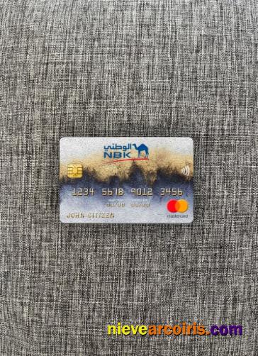 Kuwait National Bank Mastercard Photolook Front Template