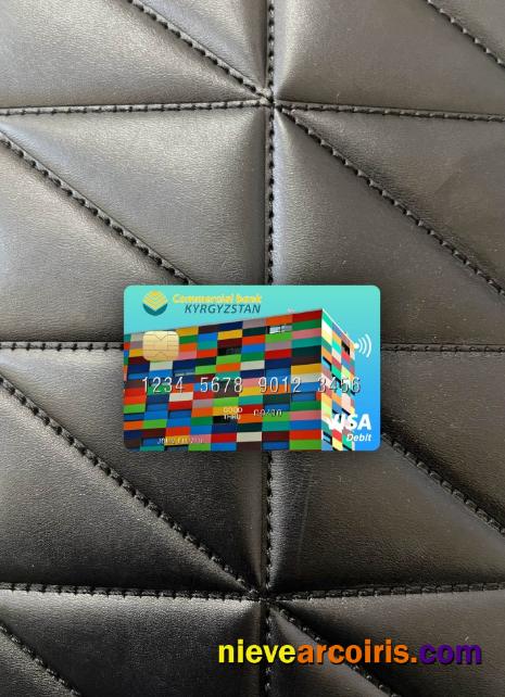 Kyrgyzstan Commercial Bank KYRGYZSTAN Visa Debit Card Photolook Front Sample