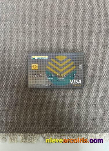 Kyrgyzstan Kirgizbank Visa Electron Card Photolook Front Sample