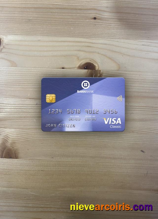 Kyrgyzstan OJSC Bakai Bank Visa Classic Card Photolook Front Photolook