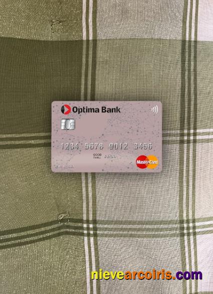 Kyrgyzstan Optima Bank Mastercard Photolook Front Preview