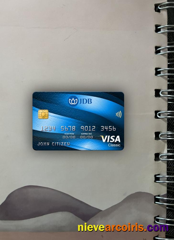 Laos Joint Development Bank Visa Classic Card Photolook Front Template
