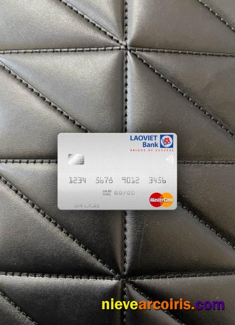 Laos Lao Viet Mastercard Photolook Front Template