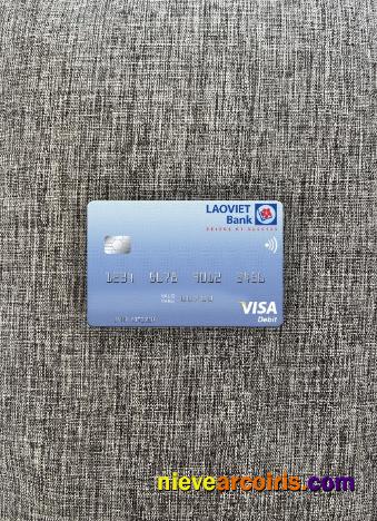 Laos Lao Viet Visa Debit Card Photolook Front Template