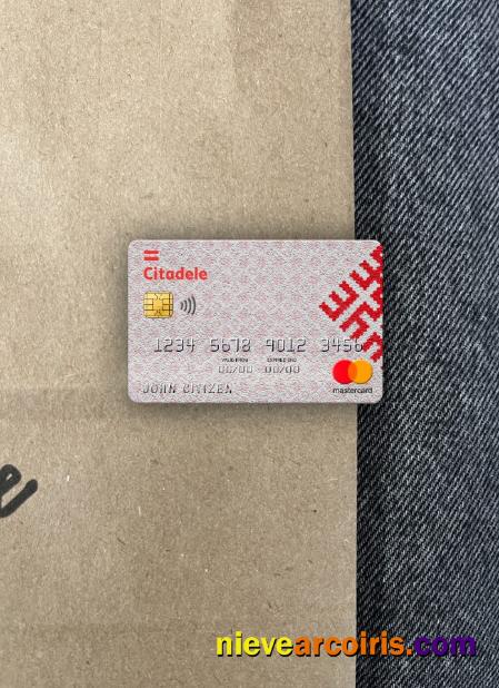 Latvia Citadele Bank Mastercard Photolook Front Template