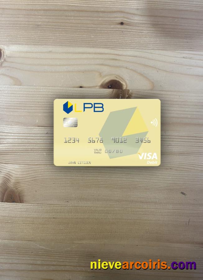 Latvia LPB Bank Visa Debit Card Photolook Front Photolook