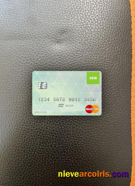 Latvia SEB Bank Mastercard Photolook Front Sample