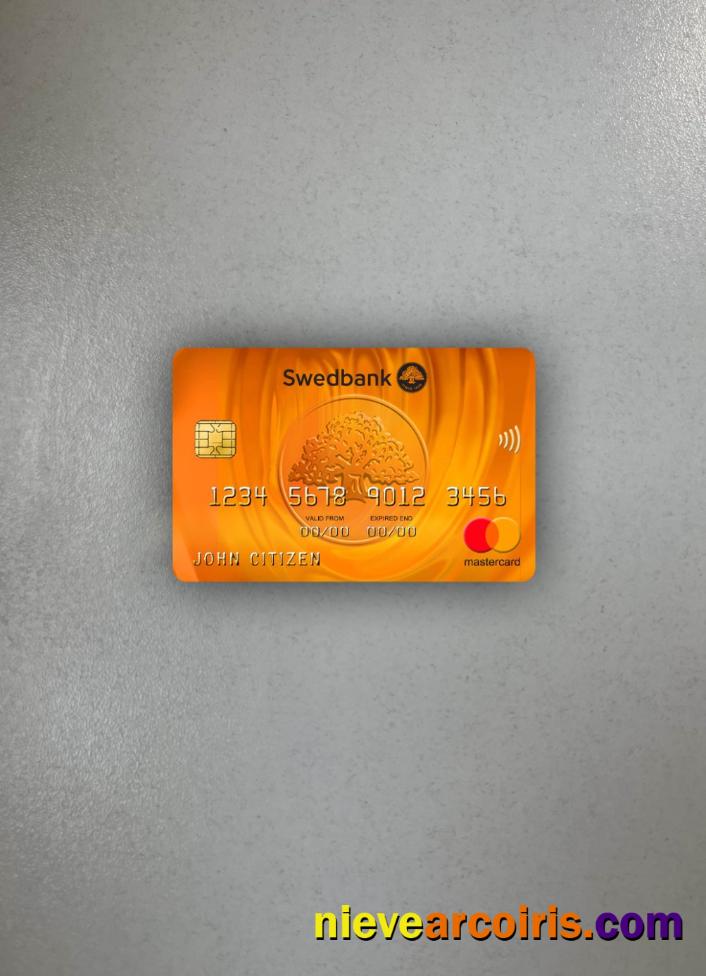 Latvia Swedbank Mastercard Photolook Front Sample