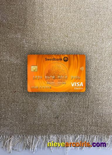 Latvia Swedbank Visa Electron Card Photolook Front Preview