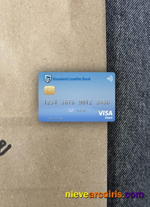 Lesotho Standard Lesotho Bank Visa Debit Card Photolook Front Sample