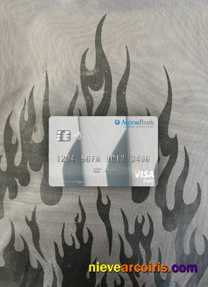 Liberia Access Bank Visa Debit Card Photolook Front Preview