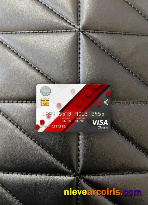 Liberia Central Bank Visa Classic Card Photolook Front Template