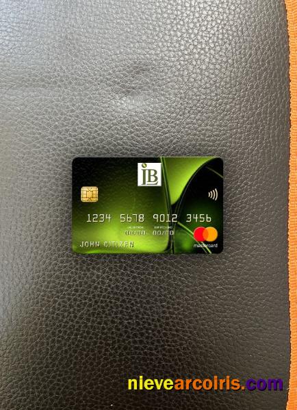 Liberia IB International Bank Mastercard Photolook Front Template
