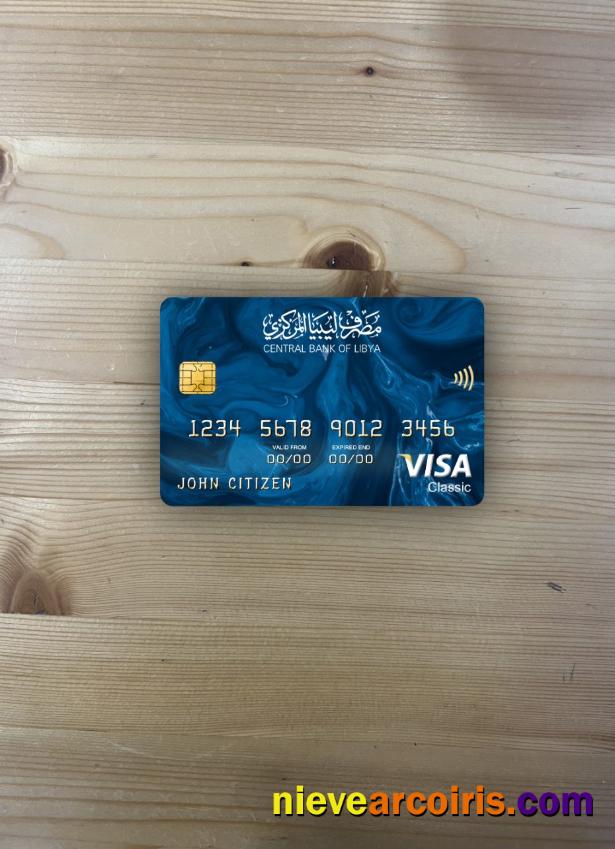 Libya Central Bank Visa Classic Card Photolook Front Photolook