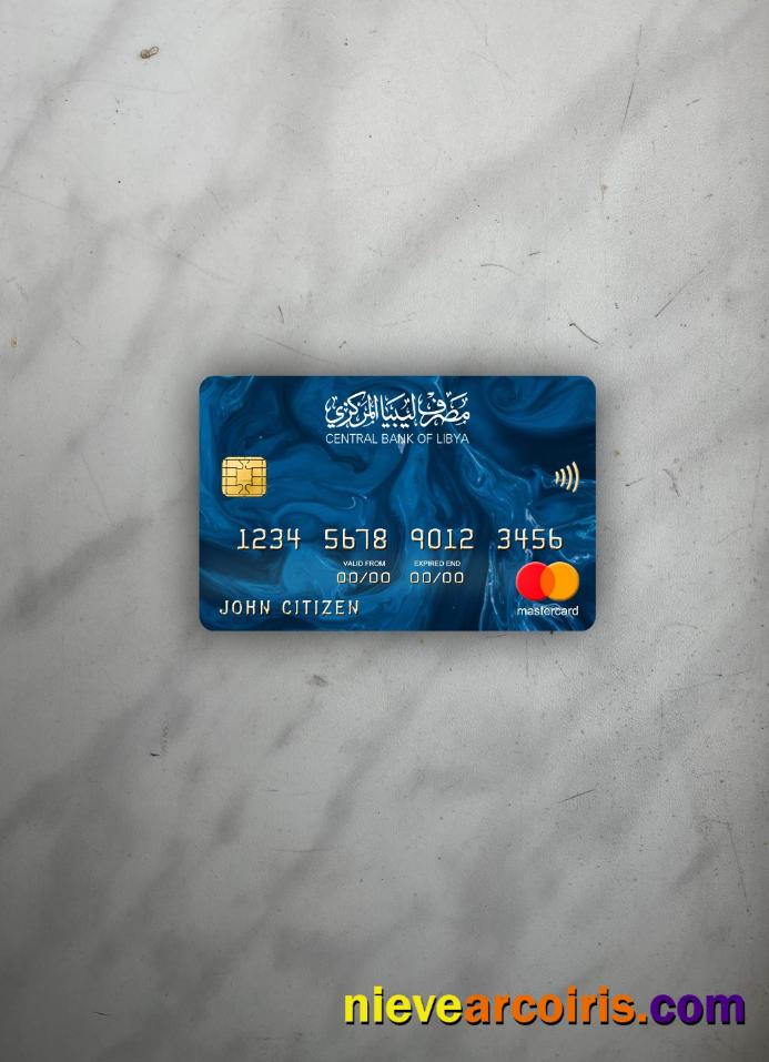 Libya Central Bank Mastercard Photolook Front Sample