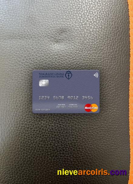 Libya Jumhouria Bank Mastercard Photolook Front Preview