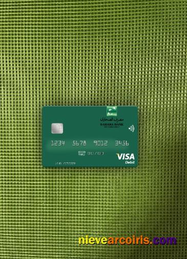 Libya Sahara Bank Visa Debit Card Photolook Front Preview