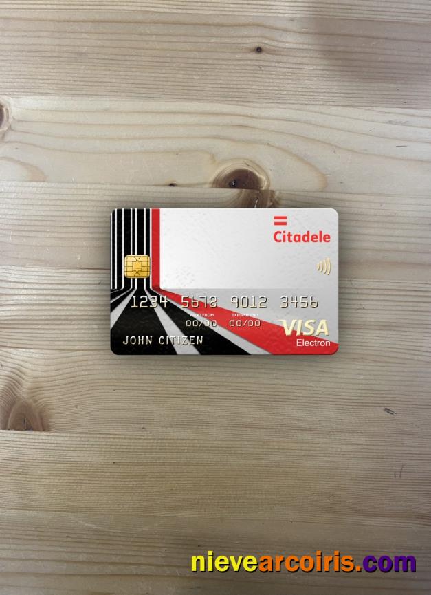 Lithuania (Litva) Citadele Bank Visa Electron Card Photolook Front Preview