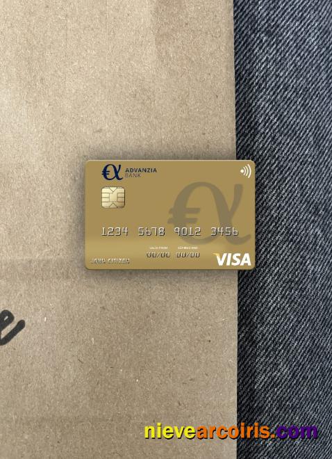 Luxembourg Advanzia Bank Visa Card Photolook Front Preview