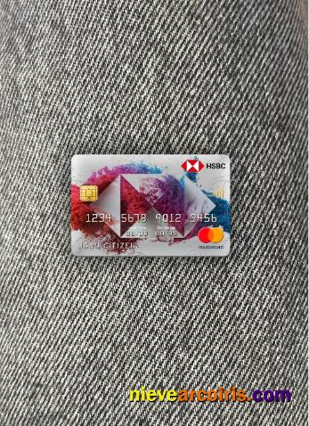 Luxembourg HSBC Bank Mastercard Photolook Front Sample