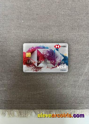 Luxembourg HSBC Bank Visa Classic Card Photolook Front Sample