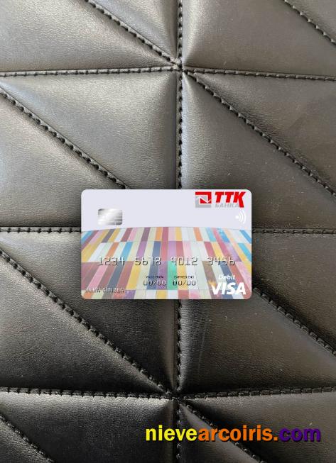 Macedonia TTK Banka AD Skopje Visa Debit Card Photolook Front Photolook