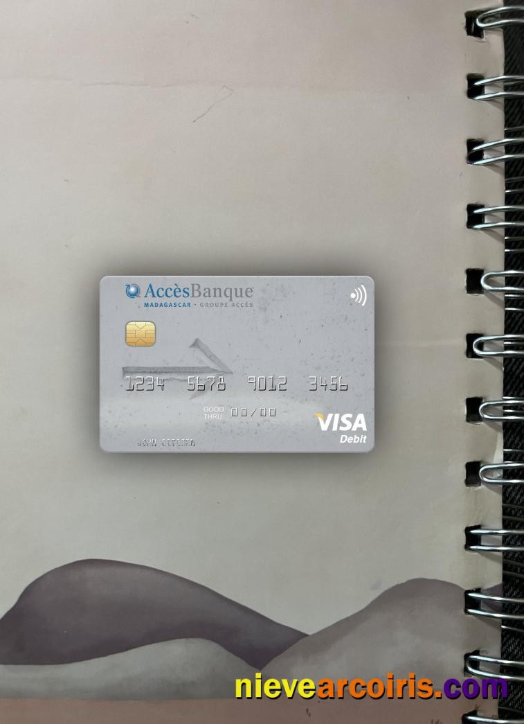 Madagascar AccèsBanque Visa Debit Card Photolook Front Sample