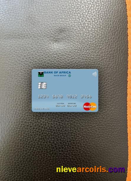 Madagascar Bank Of Africa Mastercard Photolook Front Template