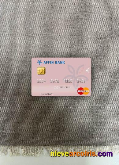 Malaysia Affin Bank Mastercard Photolook Front Template