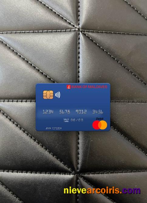 Maldives Bank Of Maldives Mastercard Photolook Front Sample