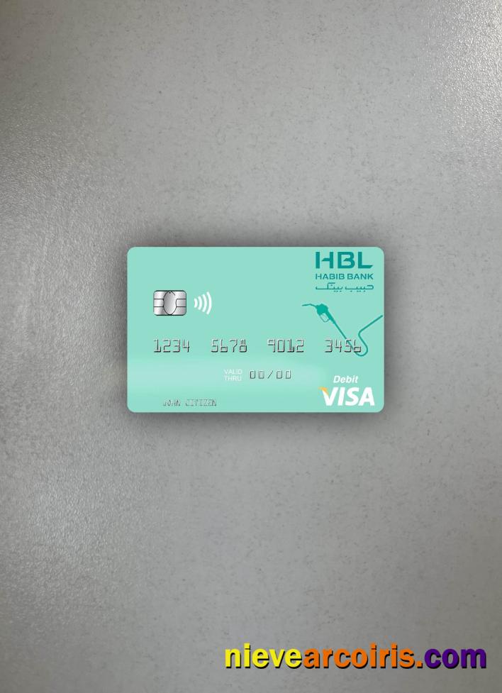 Maldives Habib Bank Limited Visa Debit Card Photolook Front Preview