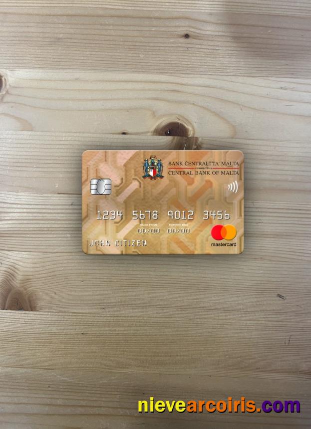 Malta Central Bank Mastercard Photolook Front Sample