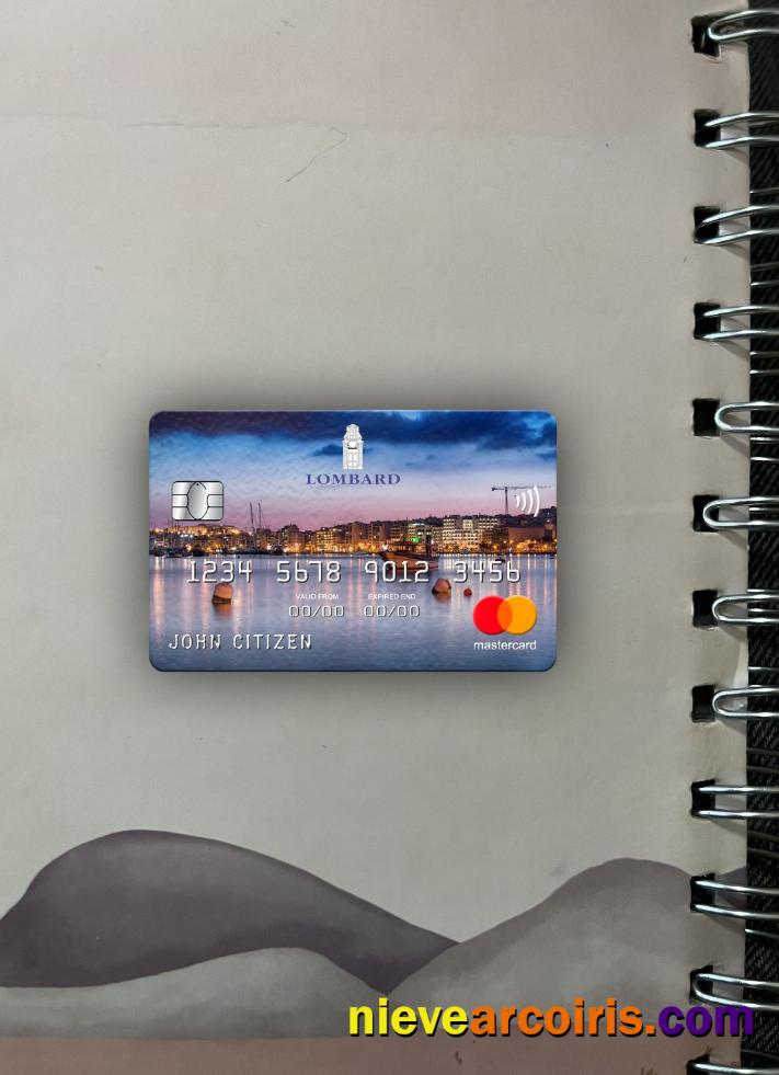 Malta Lombard Bank Mastercard Photolook Front Template