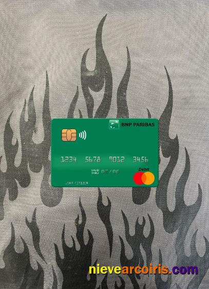 Mauritania BNP Paribas Mastercard Photolook Front Template
