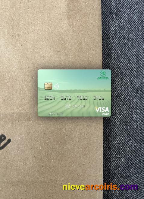 Mauritania Chinguitty Bank Visa Debit Card Photolook Front Sample