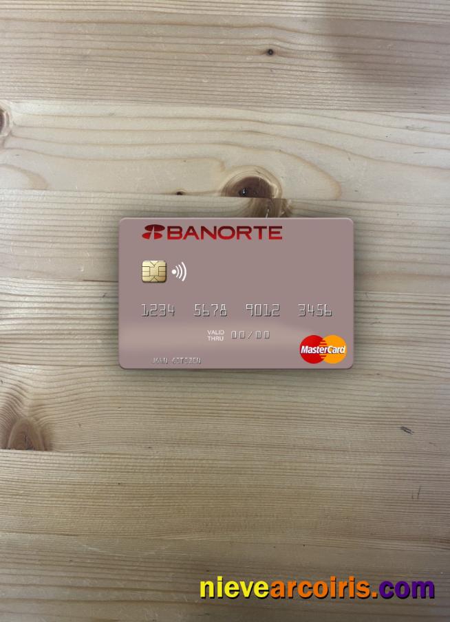 Mexico Banorte Bank Mastercard Photolook Front Photolook