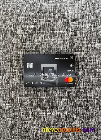 Mexico Deutsche Bank Mastercard Platinum Photolook Front Sample