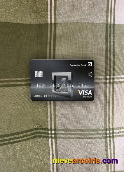 Mexico Deutsche Bank Visa Platinum Card Photolook Front Template