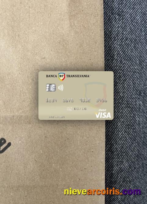 Moldova Banca Transilvania Visa Debit Card Photolook Front Sample