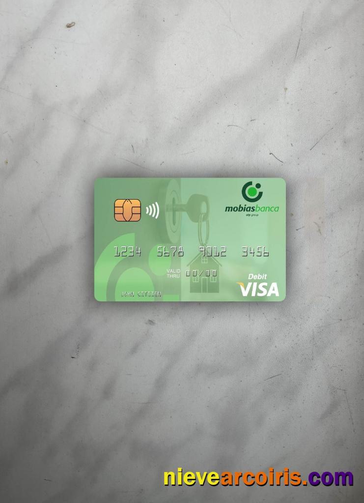 Moldova MobiasBanca Visa Debit Card Photolook Front Preview