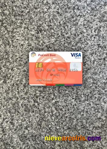 Moldova ProCredit Bank Visa Electron 1 Photolook Front Sample