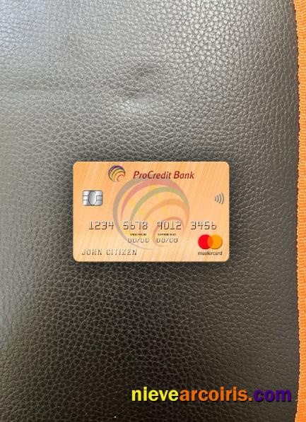 Moldova ProCredit Bank Mastercard 2 Photolook Front Preview
