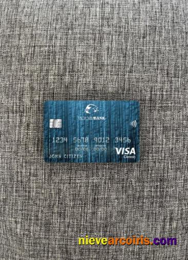 Moldova Victoriabank Visa Classic Card Photolook Front Sample