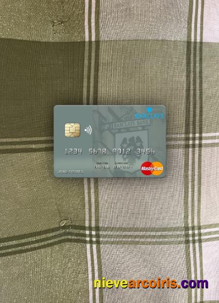 Monaco Barclays Bank PLC Mastercard Photolook Front Sample