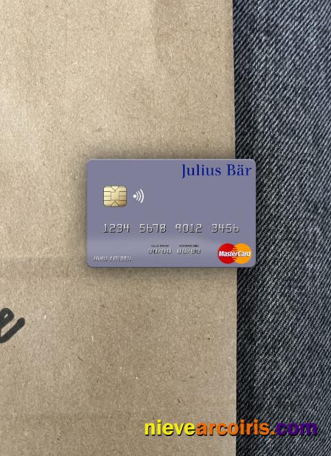Monaco Julius Bär & Co. AG Bank Mastercard Photolook Front Preview