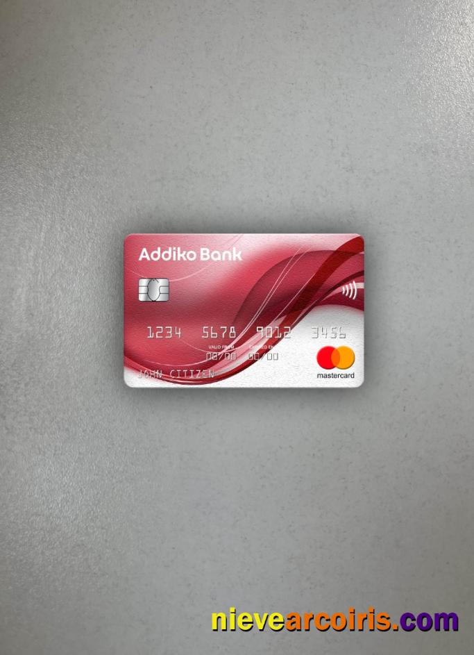Montenegro Addiko Bank Mastercard Photolook Front Preview