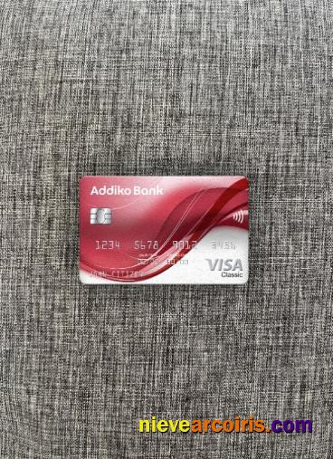 Montenegro Addiko Bank Visa Classic Card Photolook Front Sample