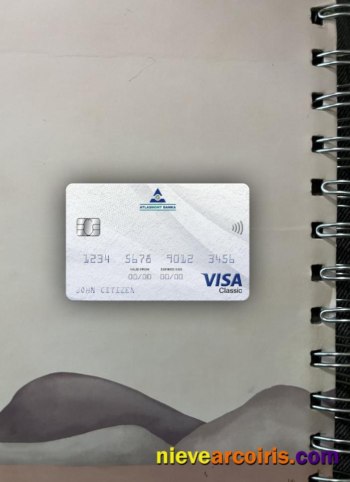 Montenegro Atlasmont Bank Visa Classic Card Photolook Front Photolook